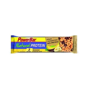 Powerbar Natural Protein Vegan Banaan-Chocolade, 40 g, ongezoet