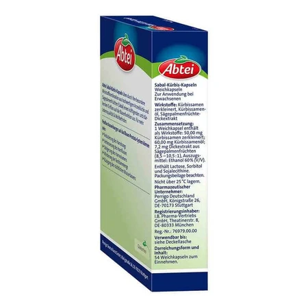 Abtei Sabal Pompoencapsules, 54 capsules