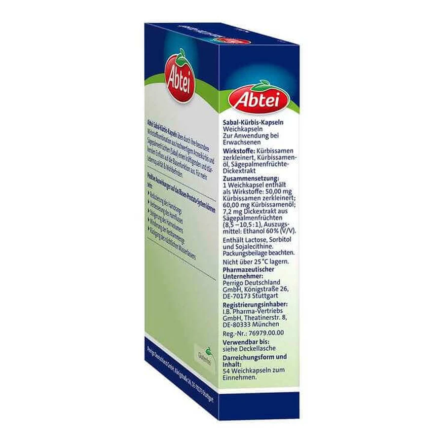 Abtei Sabal Pompoencapsules, 54 capsules