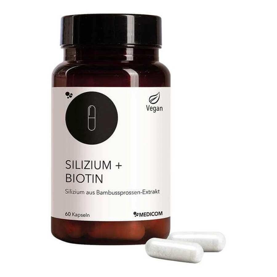 Gélules de silicium et de biotine, 60 gélules