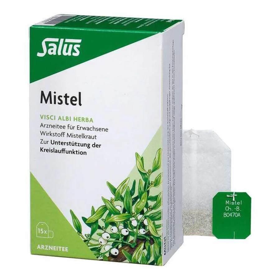 Té medicinal de muérdago (Visci albi herba) en bolsitas de Salus, 15 bolsitas