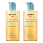 Aceite de ducha y baño Eucerin AtopiControl, 2 x 400 ml de gel de ducha