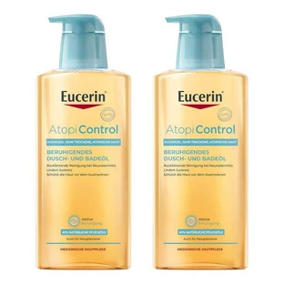 Aceite de ducha y baño Eucerin AtopiControl, 2 x 400 ml de gel de ducha