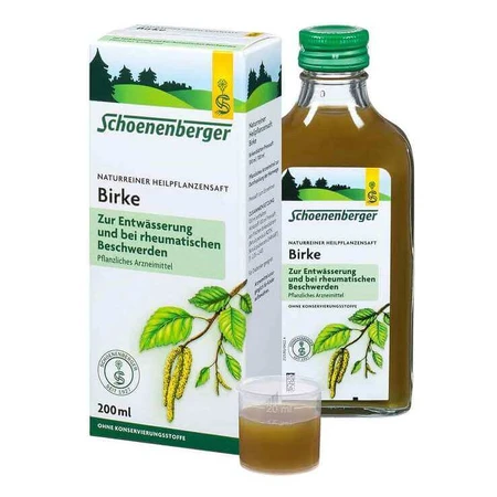 Savia de abedul Schoenenberger, 200 ml de savia