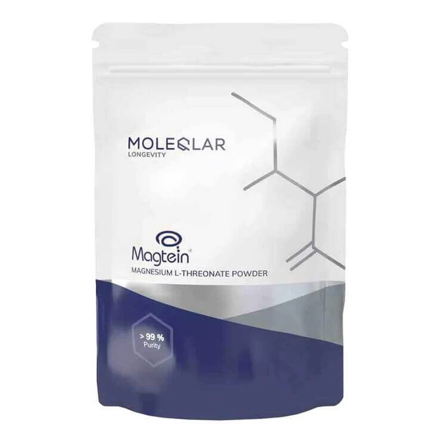 Moleqlar Magtein, L-treonato de magnesio en polvo, 120 g de polvo