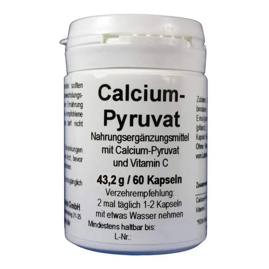 Calcium Pyruvate Capsules, 60 Capsules