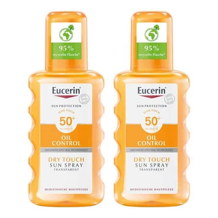 Eucerin Sun Oil Control Body Clear Spray SPF 50+, 2x200 ml spray