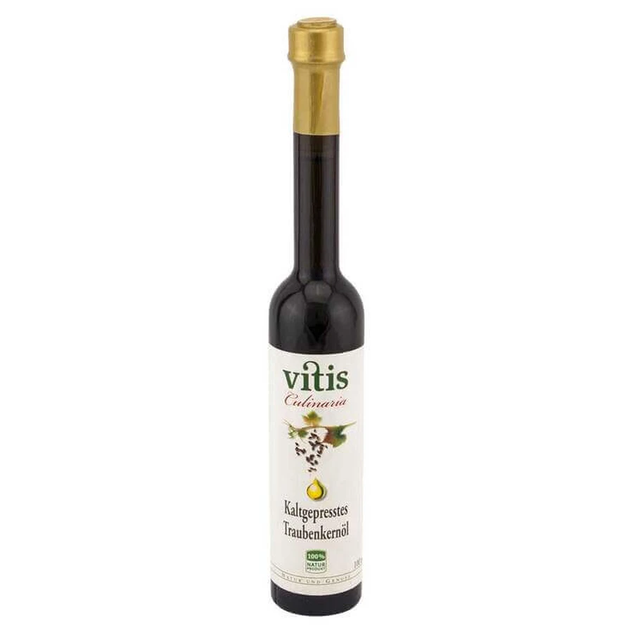 Vitis koudgeperste, ongefilterde druivenpitolie, 100 ml