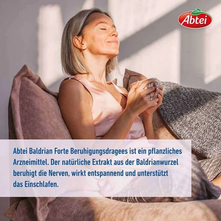 Abtei Baldrian Forte Beruhigungsdragees, 30 St Überzogene Tabletten