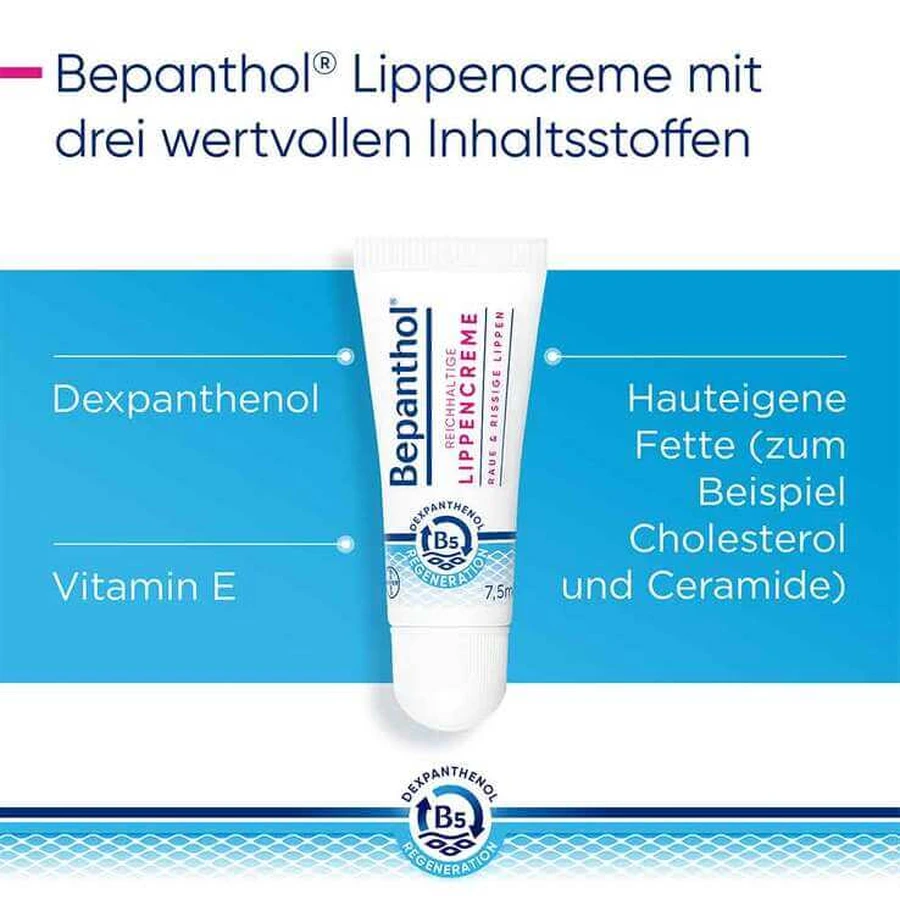Bepanthol Lip Cream, 2 x 7.5 g cream