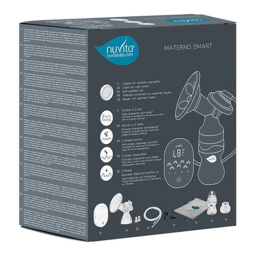 Nuvita Materno Smart Electric 3-Phase Breast Pump, 1 unit, as is