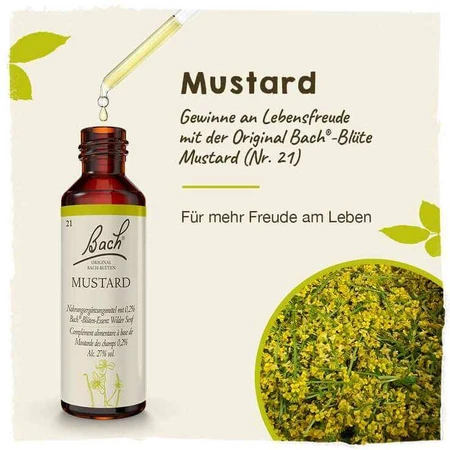 Bach Flower Remedy No. 21 Mustard Drops, 20 ml drops