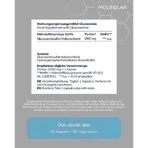 Moleqlar Glucosamine – Gélules de sulfate de D-glucosamine, 90 gélules