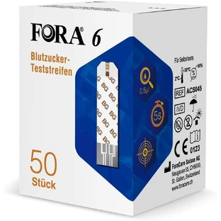 FORA bloedglucoseteststrips – 50 stuks