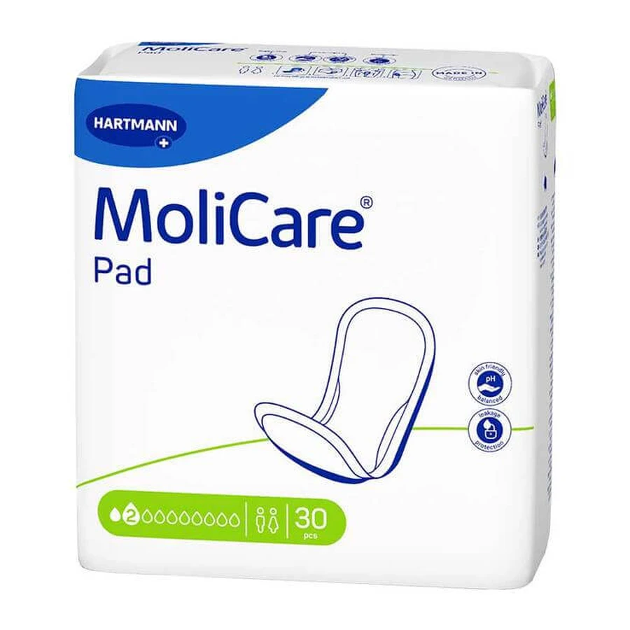 Molicare Pad 2 Drops, 30 stuks n.v.