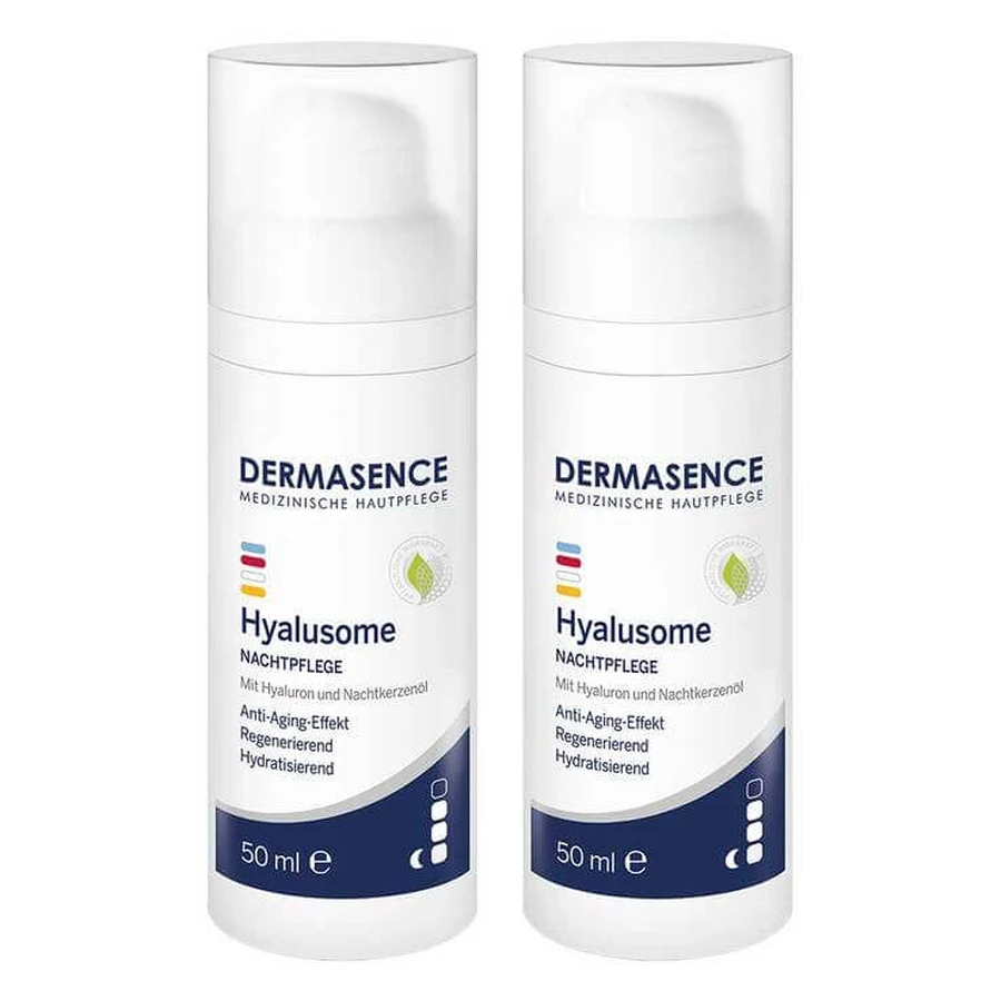 Dermasence Hyalusome Crema da notte, 2x50 ml Crema da notte