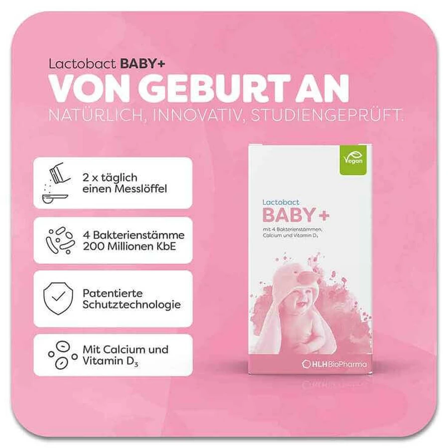 Lactobact Baby Powder, 2 x 60 g powder