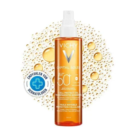 Vichy Capital Soleil Cell Protect Oil SPF 50, 2 x 200 ml olie