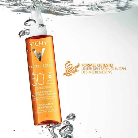 Vichy Capital Soleil Cell Protect Oil SPF 50, 2 x 200 ml olie