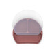 Compartmentalized silicone plate with lid Dark Pink, DooDaDoo