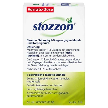 Stozzon Chlorophyll-Coated Tablets, 200 tablets Coated tablets