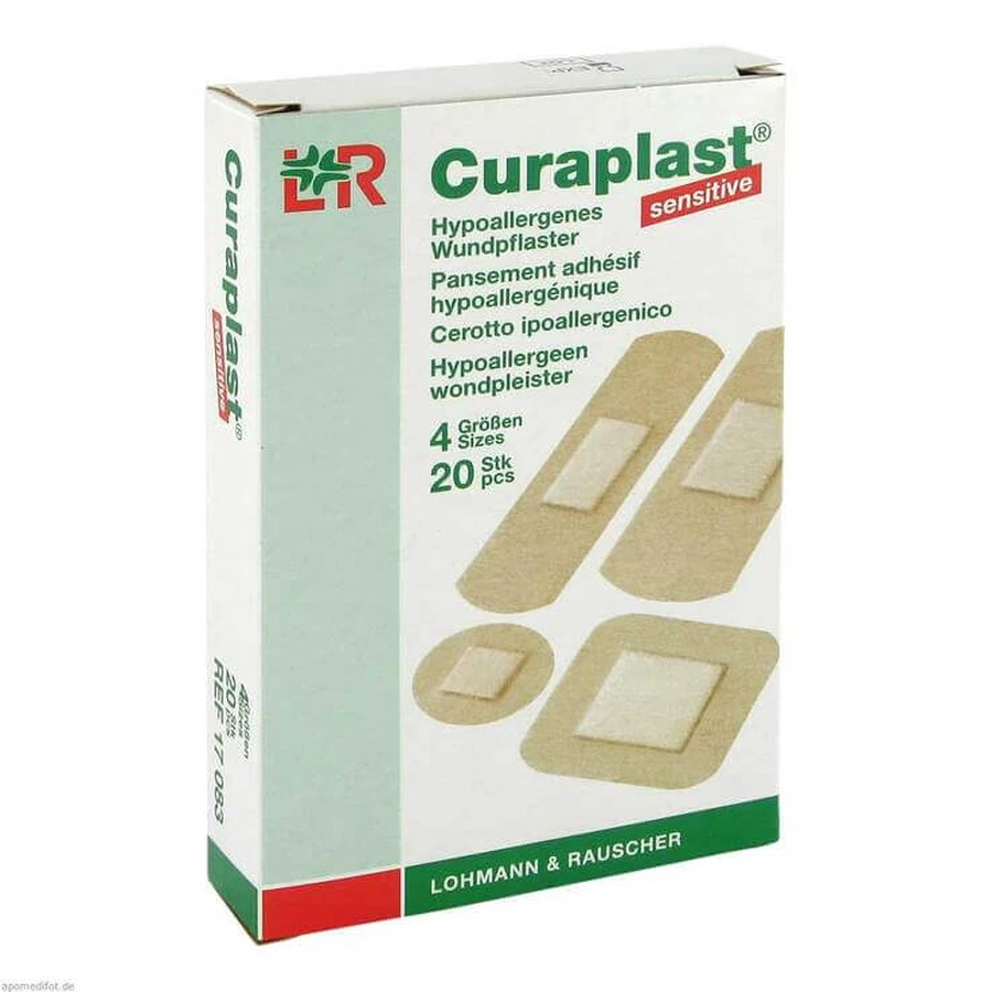 Curaplast Strips Sensitive, paquete de 20 tiritas