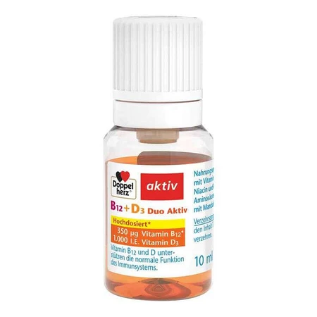 Doppelherz B12 + D3 Duo Active Drink-ampullen, 8 drinkampullen