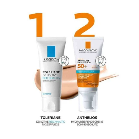 La Roche-Posay Anthelios Tinted Moisturizing Cream SPF 50+, 2 x 50 ml cream