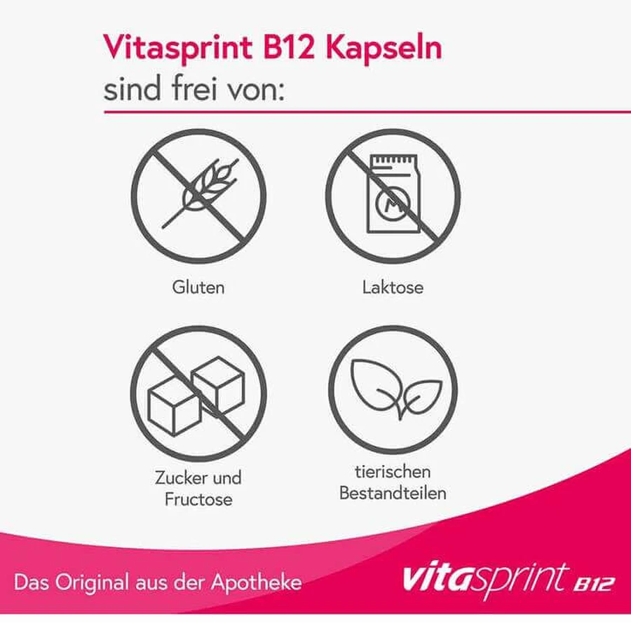 vitasprint B12 Capsules, 50 Hard Capsules