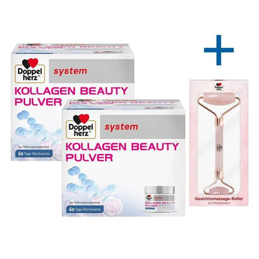 Doppelherz Kollagen Beauty Pulver system, 2x150 g Pulver