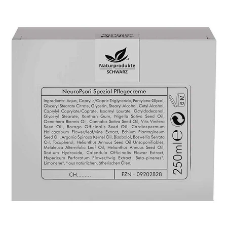 Crema para el cuidado de la piel Neuropsori, 250 ml de crema