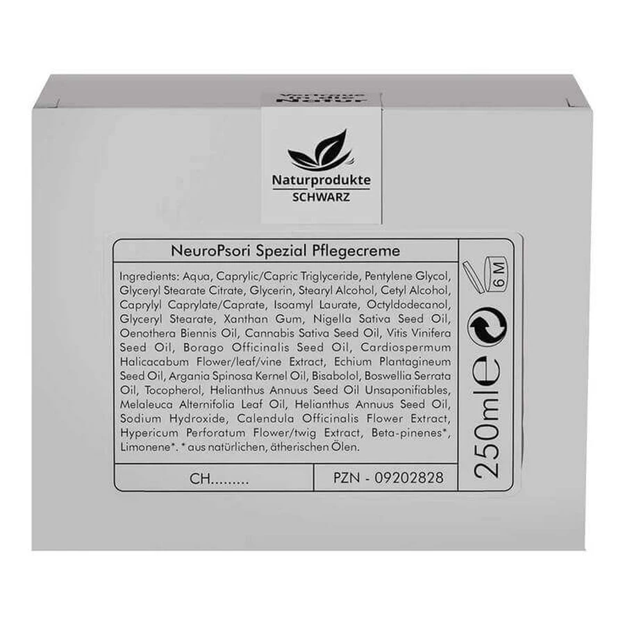Crema para el cuidado de la piel Neuropsori, 250 ml de crema