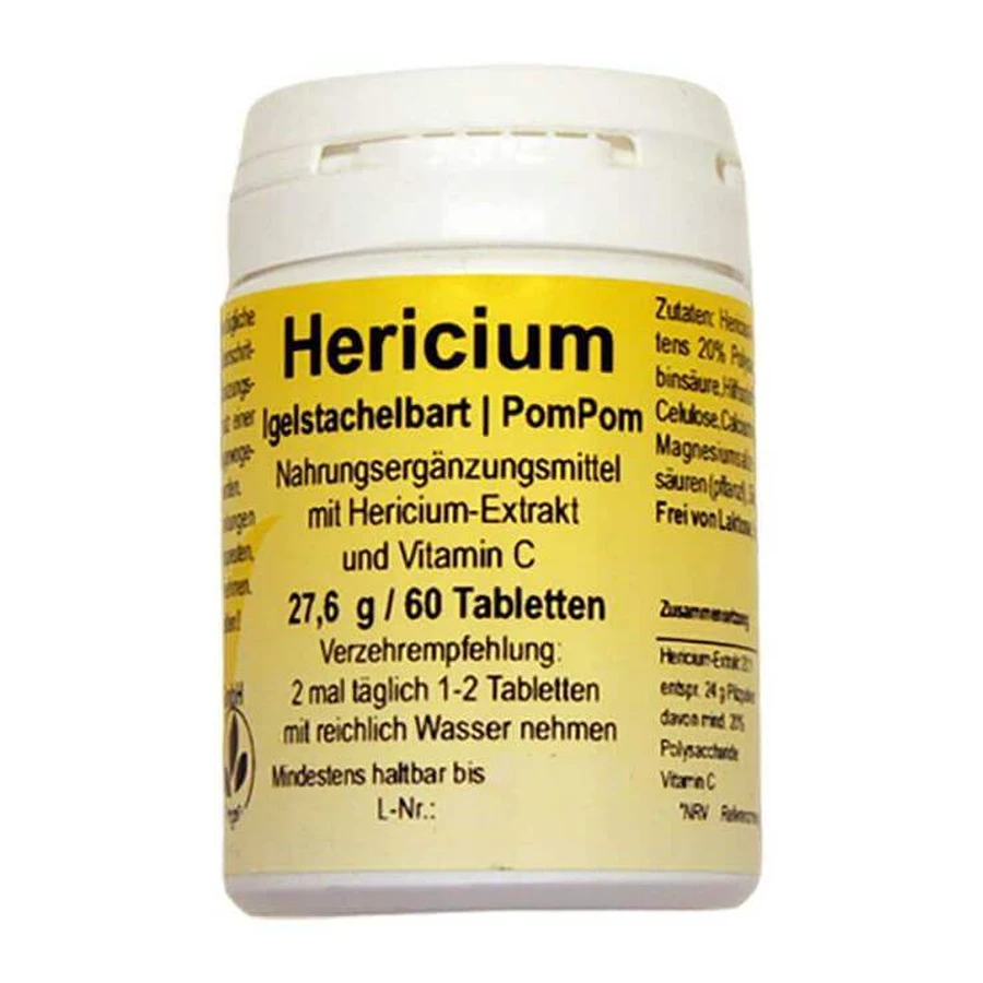 Hericium Lion's Mane Mushroom Tablets, 60 tablets