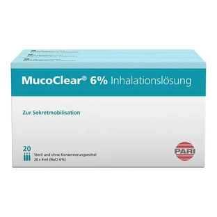 Mucoclear, solution pour inhalation à 6 % de NaCl, 60 flacons de 4 ml de solution pour inhalation
