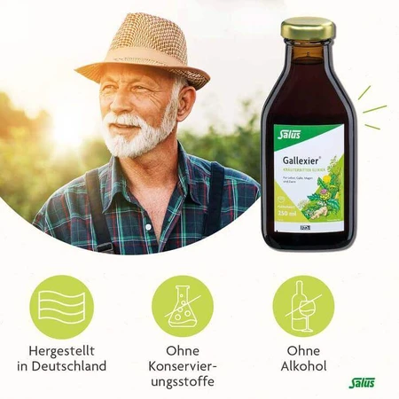 Gallexier Elixir Amargos a Base de Hierbas Salus, solución oral, 250 ml, solución oral