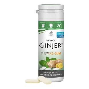 Ginger Ginjer kauwgom, munt, 30 g kauwgom