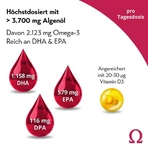Gouttes d'huile oméga-3 Forte de Puresgp, flacon de 100 ml