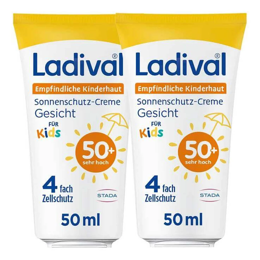 Ladival Sensitive Children's Skin Cream SPF 50+, 2 x 50 ml cream