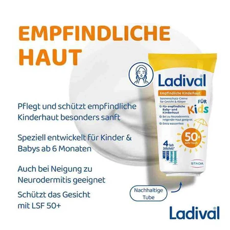 Ladival Sensitive Children's Skin Cream SPF 50+, 2 x 50 ml cream