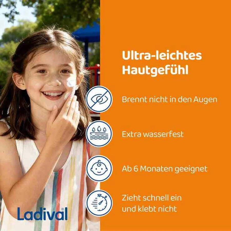 Ladival Sensitive Children's Skin Cream SPF 50+, 2 x 50 ml cream