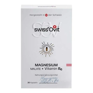 Swissovit Magnesiummalaat + Vitamine B6-capsules, 30 capsules