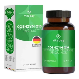 Cápsulas blandas de coenzima Q10 ubiquinol de alta potencia, 200 mg, 60 cápsulas blandas