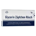 Glycerin Zäpfchen Rösch 1 g gegen Verstopfung, 100 St Suppositorien