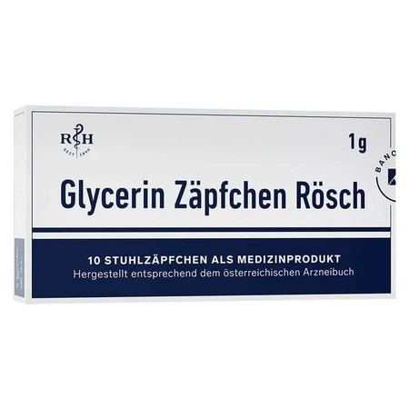 Glycerin Zäpfchen Rösch 1 g gegen Verstopfung, 100 St Suppositorien