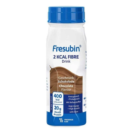 Fresubin 2 kcal Fiber Drink Chocolate, 24 x 200 ml Solution