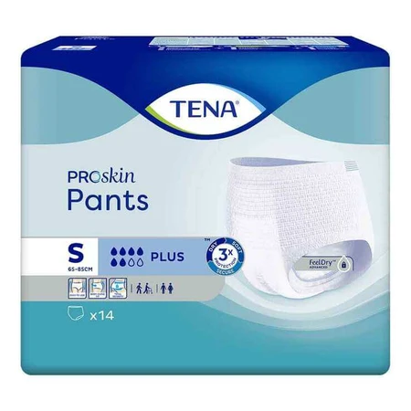 Culottes TENA Pants Plus S pour l'incontinence, 14 pièces, à utiliser selon les besoins