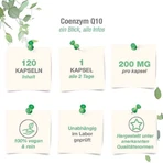 Co-enzym Q10 Ubiquinon-complex 200 mg veganistische capsules, 120 capsules