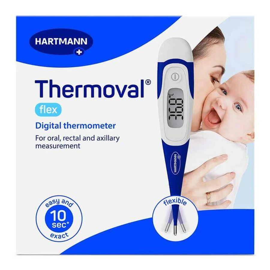 Thermoval flex Digital Clinical Thermometer, 1 pc. (color not specified)