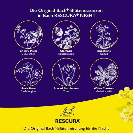 Bachbloesemremedies Original Rescura Night Pets-druppels, alcoholvrij, 10 ml