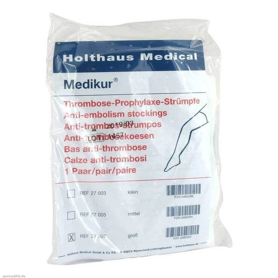 Medias de prevención de la trombosis, talla grande, 2 pares, según sea necesario